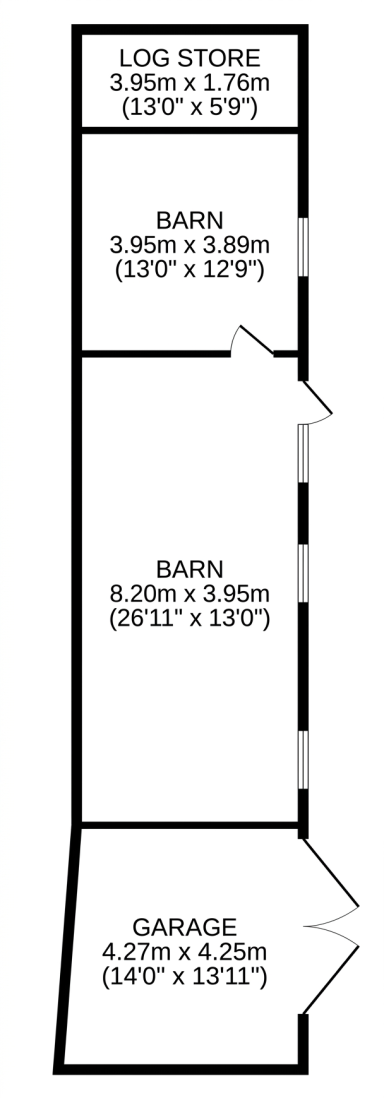 Plan of the main block of barns